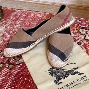 Burberry Hodgeson Canvas Espadrilles - never worn
